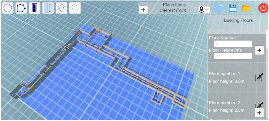 Map of real building